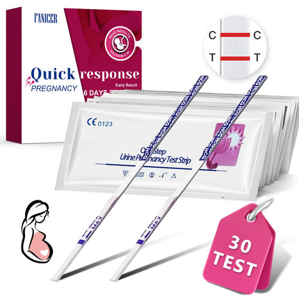 30 grūtniecības testi ar agrīnu testu 10 miu/ml, grūtniecības tests, jutīgs un ātrs tests, agrīna grūtniecības testa īpaši agrīna testa grūtniecības strēmeles