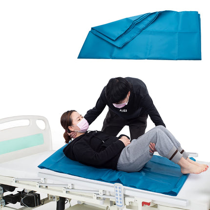 LOSCHEN cauruļveida bīdāmās palagas pacientu pārvietošanai, bīdāmās palagas vecāka gadagājuma cilvēku pārvietošanas atvieglošanai (72 x 120 cm (28" x 47"), zilas)