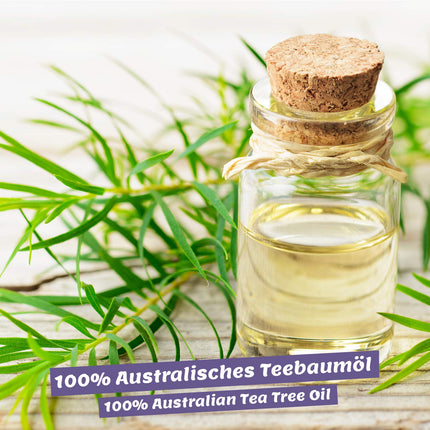 Organiskā tējas koka eļļa 10ml - 100% tīra ēteriskā eļļa no Austrālijas, vegāna - tējas koka eļļa