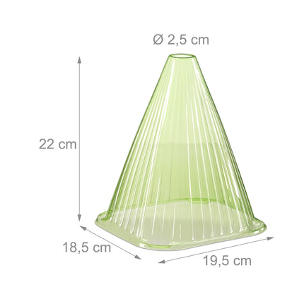 Relaxdays augu cepuru komplekts (24 gab.), stādīšanas palīglīdzeklis, augu aizsardzība pret salu, gliemežiem un putniem, PVC, augu pārsegs, zaļš 10026432