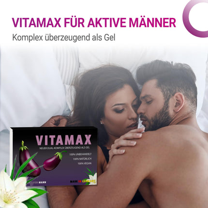 VITAMAX 600mg Macun komplekss aktīviem vīriešiem | Praktisks nedēļas iepakojums