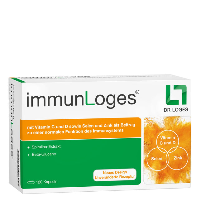 immunLoges® - 120 kapsulas - uztura bagātinātājs ar unikālajām dabīgajām vielām Spirimmun® un Betox-93®, kā arī imunitātei nozīmīgām mikrouzturvielām