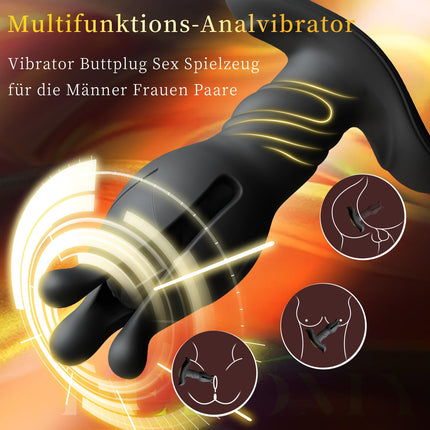Anālie vibratori vīriešiem Prostatas stimulācija Vīriešiem Anālais aizbāznis vīriešiem Vibrators Anālais aizbāznis Seksa rotaļlieta ar šoka funkciju Seksa rotaļlieta vīriešiem Anālais vibrators Anālais dildo Tauriņa vibrators