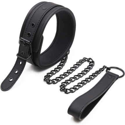 Kakla siksna un pavada Bdsm pieaugušo seksa rotaļlieta Melna kakla siksna sievietēm seksam Kakla siksna ādas kakla siksna vīriešiem fetiša seksa kakla siksnas Bdsm kakla siksna ādas vīriešiem Kakla siksna FOPS B17