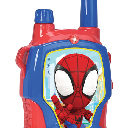 Jada Toys Marvel Spidey rācija (2 gab.) bērniem no 4 gadu vecuma - radioaparāti Marvel Spidey un viņa superdraugiem, darbības rādiuss līdz 100 m, ar trokšņu slāpēšanu