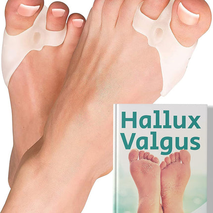 YOGAMEDIC 6 daļu pirkstu atdalītājs, hallux valgus korekcijas komplekts, pirkstu aizsargs - 0% BPA hallux gēla šinas pirksta korekcija, āmura pirksta spilventiņa gredzens - silikona gēla pirkstu atdalītājs sievietēm un vīriešiem, viens izmērs der visiem