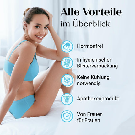 DÖDERLEIN® vaginālās kapsulas – ar pienskābes baktērijām un hialuronskābi (15 kapsulas) – Veicina maksts gļotādas aizsargbarjeru