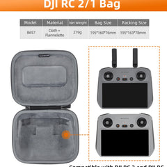 Fututech uzglabāšanas soma DJI Mini 4 Pro RC2 RC-N2, drona pārnēsāšanas soma, tālvadības pults aizsargsomiņa, dronu piederumi, Combo1, soma