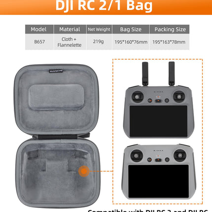 Fututech uzglabāšanas soma DJI Mini 4 Pro RC2 RC-N2, drona pārnēsāšanas soma, tālvadības pults aizsargsomiņa, dronu piederumi, Combo1, soma