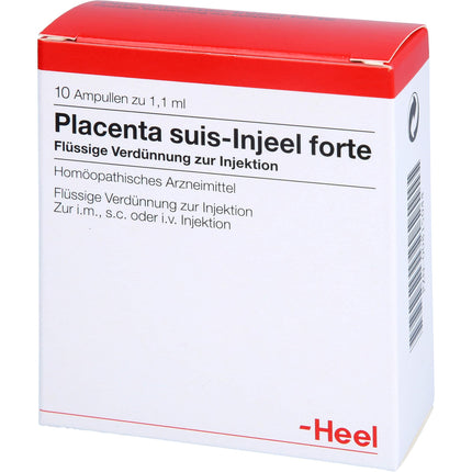PLACENTA SUIS Injeel forte ampulas 10 gab