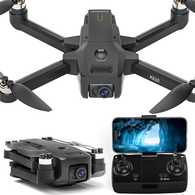 K610 GPS drons ar 4K kameru pieaugušajiem S0NY IMX SENS kamera ar SD karti, AI drons ar automātisku atgriešanos mājās, svars zem 249 g, RC kvadrokopteru GPS droni iesācējiem 5G FPV pārraides drons Sekojiet man
