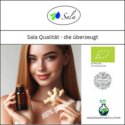 Sala salvijas eļļas aromātiskā ēteriskā eļļa tīra organiska - lietošanai pārtikā - 10 ml