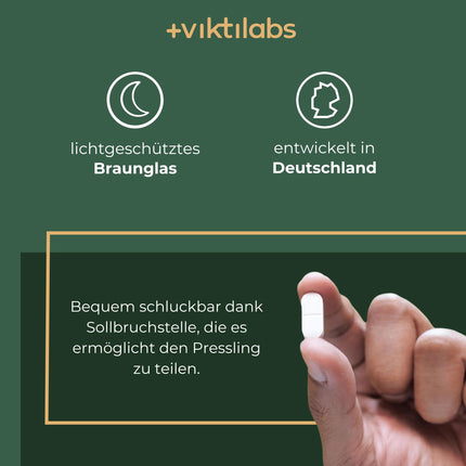 VIKTILABS — AMINO 8 [JAUNUMS] | Augstas devas aminoskābju komplekss - 998 mg vienā tabletē | EAA vegāns | Visas 8 neaizvietojamās aminoskābes (L-triptofāns, l-lizīns ...) | 150 tabletes | 100% dabīgs