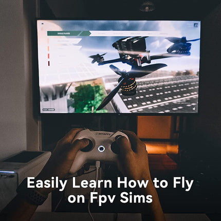 BETAFPV Cetus FPV RTF drona komplekts ar 3 lidojuma režīmiem, augstuma noturēšanu, avārijas nosēšanos, gatavs lidošanai, savietojams ar birstētu virsmu iesācējiem, zēniem, meitenēm, pusaudžiem