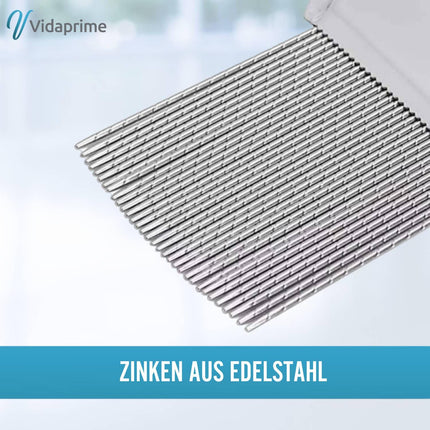 Vidaprime LIENDRERA piojos y liendres - Liendrera Profesional - Peine Piojos y Liendres - Eliminar Tratamiento piojos y liendres - Liendrera Púas Acanaladas - LENDRERA ANTIPIOJOS Y LIENDRES
