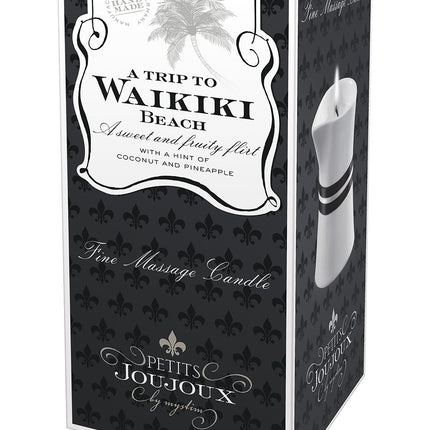 Petits Joujoux smalka masāžas svece - Vaikiki pludmale - 120g, 1 gab.