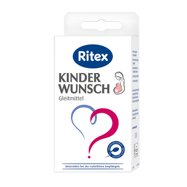 Ritex Kinderwunsch lubrikants – spermai draudzīgs lubrikants dabiskas apaugļošanās veicināšanai, 8 x 4 ml, optimizēta viskozitāte un pH vērtība – klīniski pārbaudīts, ražots Vācijā