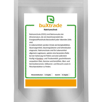 2 kg nātrija citrāts E331 TNC trinātrija citrāts tīra citronskābes sāls citrons
