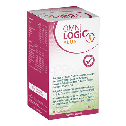 OMNi LOGiC PLUS, 90 porcijas (450 g), šķiedrvielas, ar glikomanānu, pulveris, veģetārs, bez glutēna