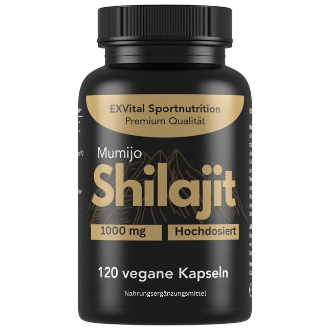Mumijo Shilajit kapsulas, liela deva 1000 mg dienā, oriģināls no Himalajiem, 120 kapsulas, vegānisks un laboratorijā pārbaudīts