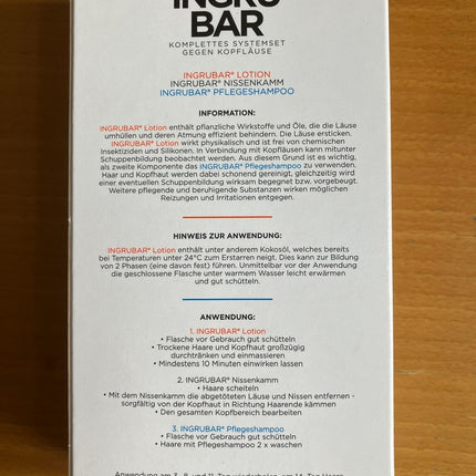 Ingrubar utu šampūns Lice&amp;Nits Free 2x150ml losjons un kopšanas šampūns - utu līdzeklis un utu ķemmes komplekts • Bez silikoniem un pesticīdiem • Augu eļļām • Vegāns - mazina niezi