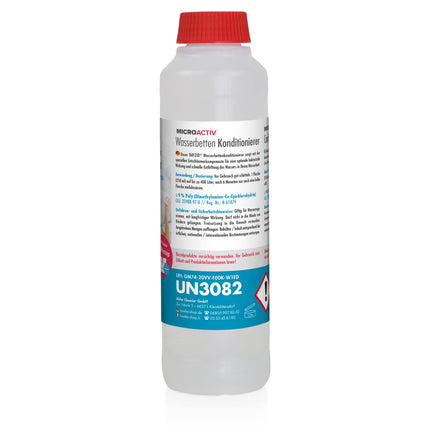 Höfer Chemie 4 x 250 ml Microactiv ūdensgultas kondicionieris ar burbuļu novēršanas līdzekli visām ūdensgultām