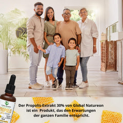 Propolisa ūdens šķīduma ekstrakts 30% bez spirta, liela pudele 50 ml, tinktūra piemērota bērniem un dzīvniekiem, polifenoli, flavonoīdi un bioflavonoīdi, 100% dabīgs, bez spirta