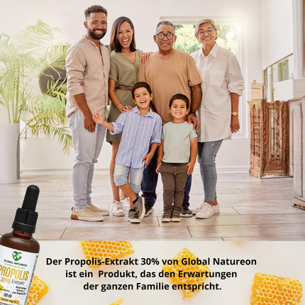 Propolisa ūdens šķīduma ekstrakts 30% bez spirta, liela pudele 50 ml, tinktūra piemērota bērniem un dzīvniekiem, polifenoli, flavonoīdi un bioflavonoīdi, 100% dabīgs, bez spirta