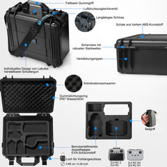 Lekufee ūdensnecaurlaidīgs cietais futrālis DJI Mini 4 Pro, DJI Mini 3 Pro, Mini 3 dronam, DJI RC 2, DJI RC N2/N1, DJI Goggles 3 (nevis Goggles N3)/2/Integra, DJI RC Motion 2 un piederumiem (tikai futrālis)