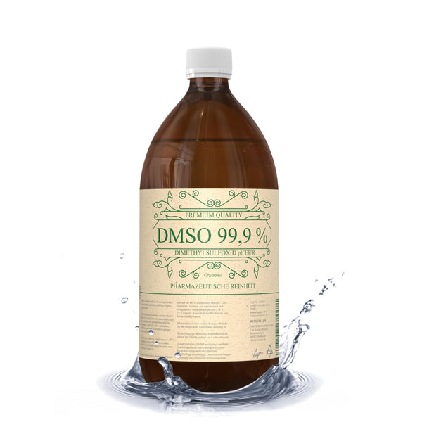DMSO 500 ml 99,9% farmaceitiskā kvalitāte un tīrība - DMSO dimetilsulfoksīds pH. EUR neatšķaidīts gaismas aizsargātā brūnā stikla aptiekas pudelē - DMSO 99,9% 500 ml