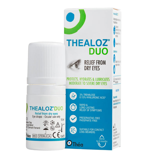 Thealoz Duo acu pilieni, 10 ml šķīdums