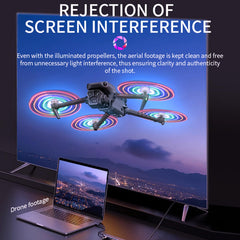 LICHIFIT propelleri ar LED gaismām DJI Mavic 3 Pro/Classic/Cine dronam - zibspuldzes lāpstiņas, gaismu izstarojoši propelleri, nakts lidojuma piederumi