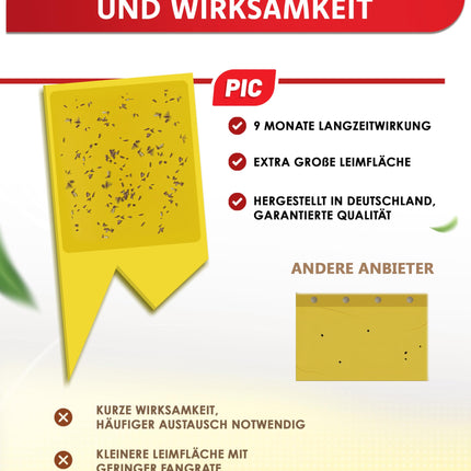 PIC dzeltenās uzlīmes pret sēnīšu odiem - 60 dzeltenas uzlīmes pret sēnīšu odiem, efektīvs dzeltens slazds pret sēnīšu odiem un mazām mušiņām podu augsnē, alternatīva nematodēm pret sēnīšu odiem