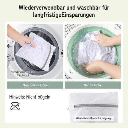 Carer 2 iepakojumu apakšveļas iepakojums nesaturēšanas gadījumiem, necaurlaidīga, pieaugušajiem, plastmasas autiņbiksīšu pārvalks, mazgājams, atkārtoti lietojams, ūdensnecaurlaidīgs apakšveļas komplekts, unisex, balts, M izmērs
