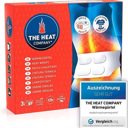 THE HEAT COMPANY siltuma jostas - 3 iepakojums - ĪPAŠI SILTAS - Vislabākā cenas un vērtības attiecība - 12 stundas mājīga siltuma - Gatavas lietošanai - Aktivizējas ar gaisu - Pilnīgi dabīgas - Der visiem izmēriem: S-XL