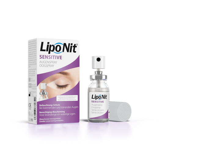 Lipo Nit acu aerosols jutīgai ādai, sausu acu ārstēšanai, acu zonas kopšanai, ar dekspantenolu, 10 ml