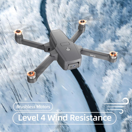 Drons ar kameru 4K bezkontaktu motora drons ar 2 kamerām 40KM/h MAX vēja izturīgs 4 līmeņu 5 GHz WIFI FPV droni RC kvadrokopteris bērniem pieaugušajiem 2 baterijas IDEA16