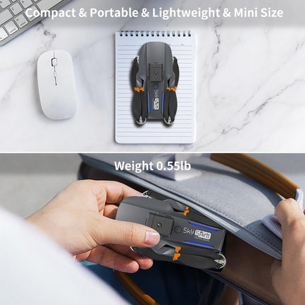 OBEST mini drons ar 4K kameru, tālvadības salokāms WIFI drons, 2 baterijas, 360° šķēršļu apiešana, automātiska atgriešanās, bezgalvas režīms, tālvadības kvadrokopters, bērnu un pieaugušo rotaļlietas un dāvanas