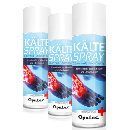 3 x 400 ml Oputec aukstā aerosola ledus aerosols Sport: Pirmās palīdzības aerosols sporta traumām, sāpēm un pietūkumam (klasiskais) - medicīnisks dzesēšanas aerosols katrai pirmās palīdzības aptieciņai