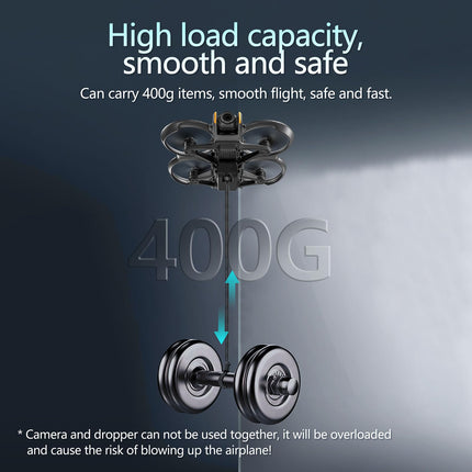 LICHIFIT Drone Airdrop sistēma ar darbības kameras pagarinājuma adapteri DJI Avata 2 ģeomagnētiskajam metējam, transportēšanai, piegādei, kravas atbrīvošanas nomešanas ierīcei, kameras stiprinājumam