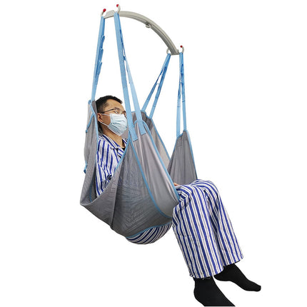 Pacientu pacēlājs, 4 pozīcijas, viegli mazgājams, pacienta pārvietošanas lente, celtspēja 230 kg, siets lietošanai mājās (XL)