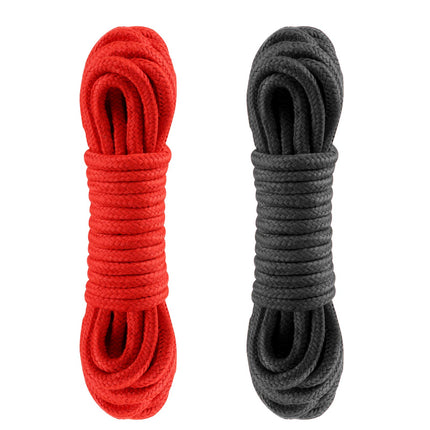LIHAO 2 x 10 m BDSM verdzības virves melnas/sarkanas