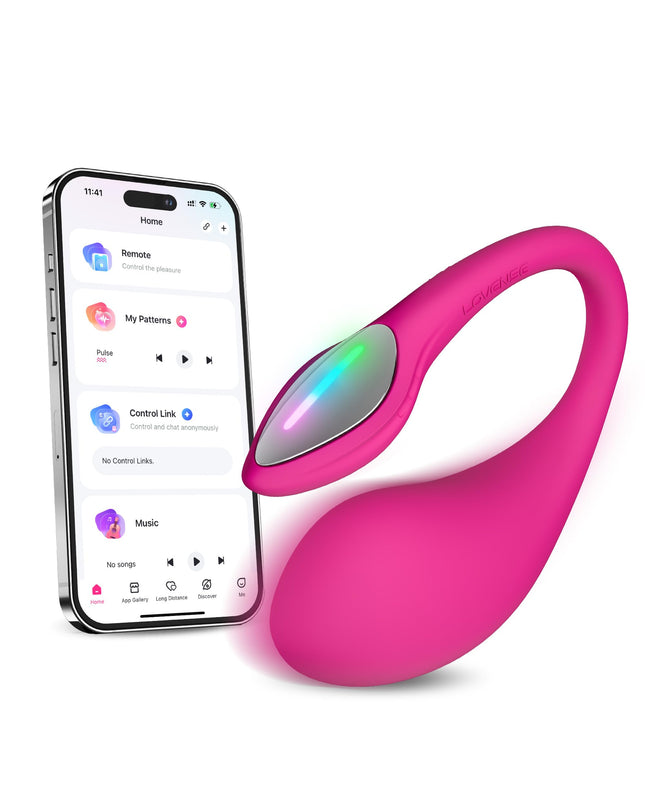 LOVENSE Lush 4 - Tālvadības G-punkta vibrators ar LED gaismu sievietēm, ūdensizturīgs, vadība ar lietotni