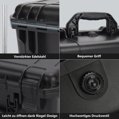 Profesionāls futrālis DJI Air 3S un DJI Air 3 Fly More Combo, ūdensnecaurlaidīgs koferis DJI Air 3S piederumiem, savietojams ar DJI RC-N3/RC 2 kontrolieri, propelleru, akumulatoru un drona piederumiem.