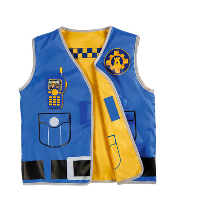Simba 109252478 - Ugunsdzēsēja Sema un policijas operāciju komplekts, apdrukāta veste ar apgriežamu funkciju, ķermeņa kamera 5 cm ar attēlu skatītāju, rācija, zīmols
