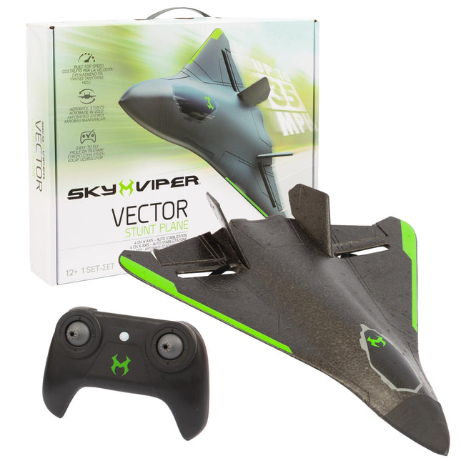 Sky Viper Vector Performance kaskadieru drons, paredzēts ātrumam līdz 35 km/h, aprīkots ar modernu pozīcijas noturēšanas tehnoloģiju un augstu jaudas un svara attiecību.