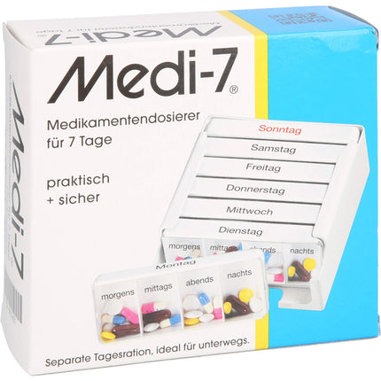 Medi 7 medikamentu dozators 7 dienām, 1 gab. (1 iepakojums)