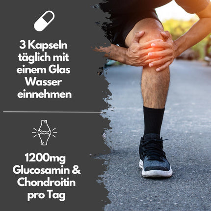 Glikozamīna hondroitīns augstā devā - 1200 mg dienā - ar kurkumu, vīraku, hialuronskābi, C vitamīnu, kolagēnu un piperīnu - 180 kapsulas, laboratoriski pārbaudītas
