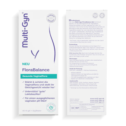 Multi-Gyn Flora Balance Gel 50 ml – bakteriālās vaginozes ārstēšana sievietēm – optimizē maksts pH līmeni – klīniski pierādīts, ka stiprina un aizsargā intīmo floru