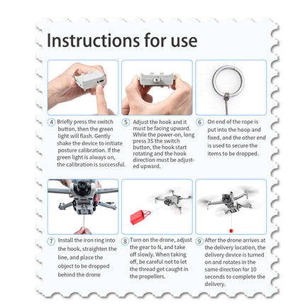 LICHIFIT Drone Airdrop sistēma DJI Mini 4 Pro - ģeomagnētiskā metēja transportēšanas piegādes kravas atbrīvošanas nomešanas ierīce - pelēka